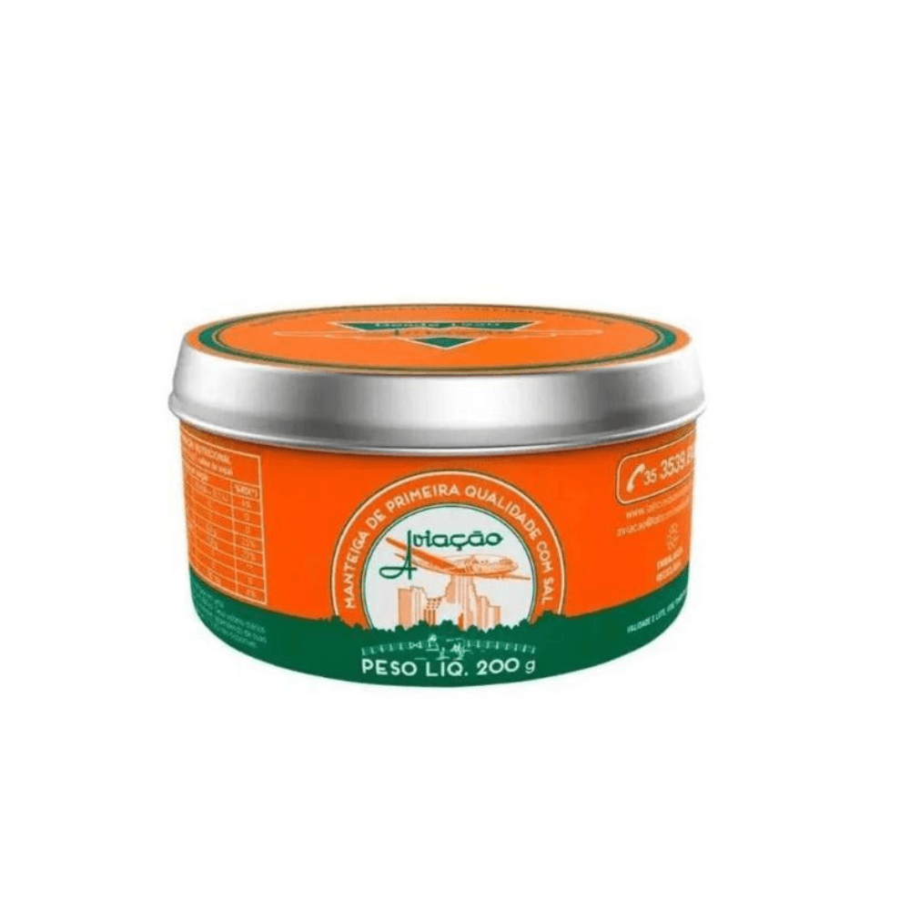 Manteiga Aviação Lata 200 Gr.