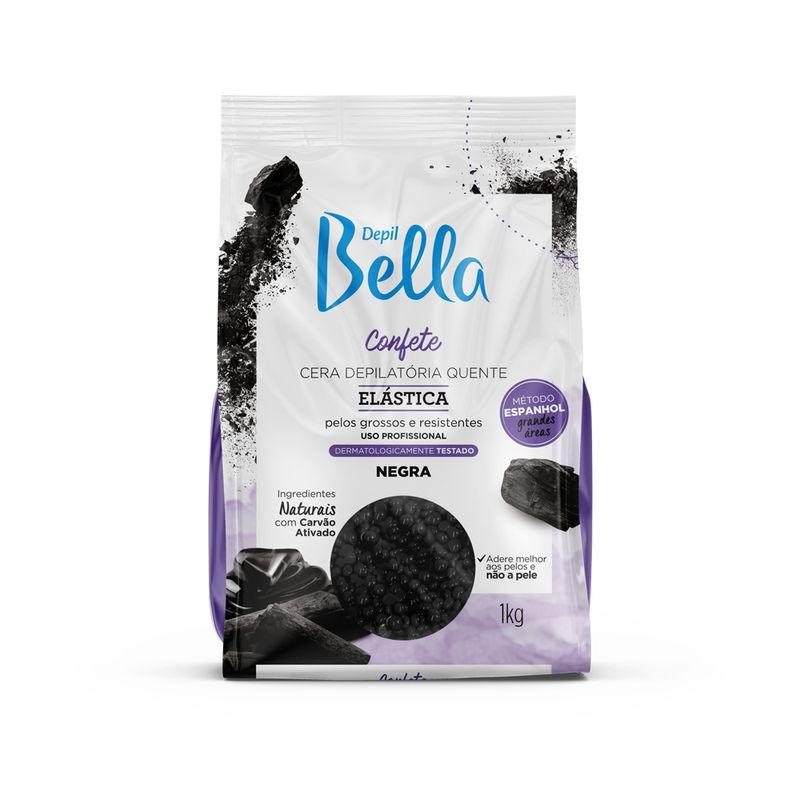Cera Quente Depilatória Elástica Negra - Confete - Depil Bella