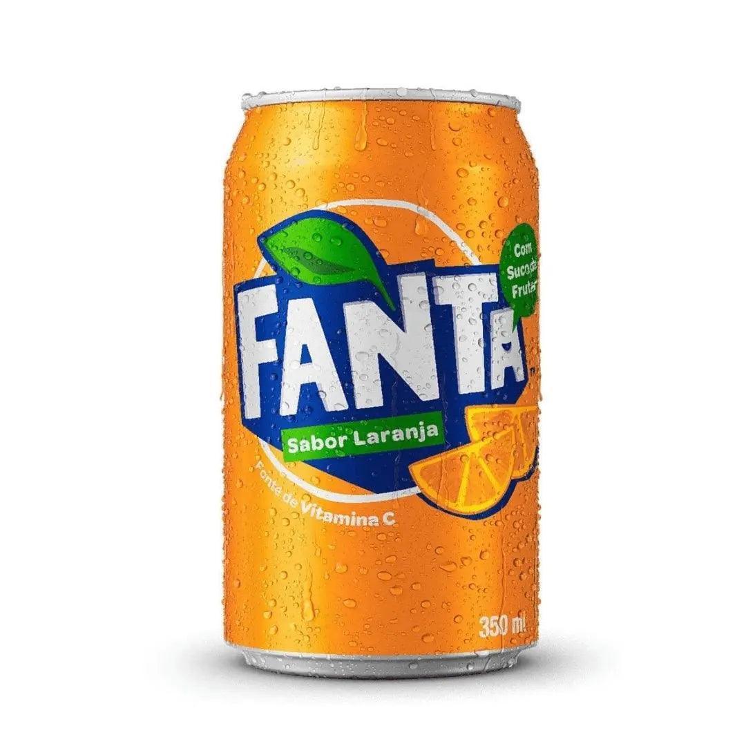 Refrigerante Fanta Laranja Lata 350 Ml - MEUBRASILONLINE