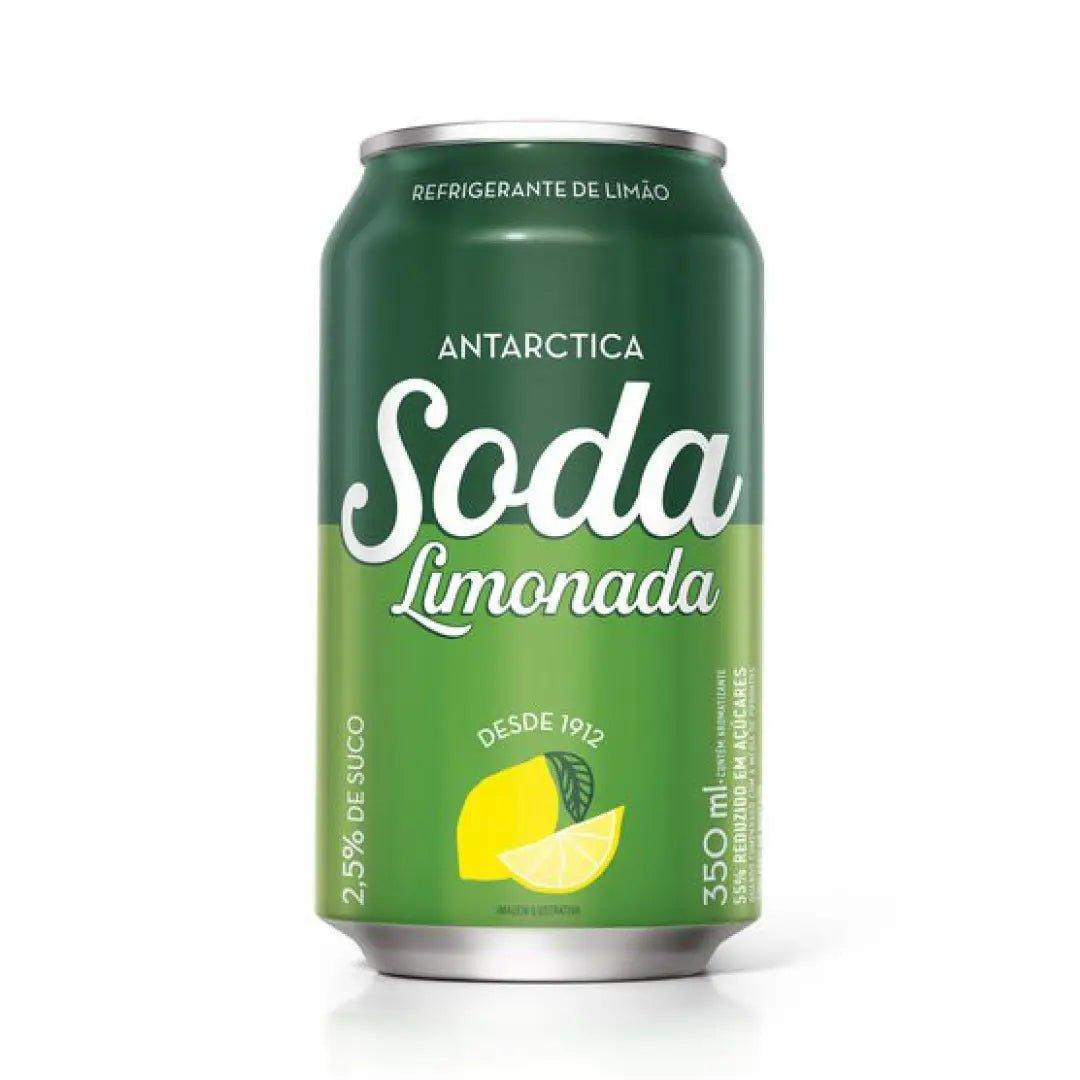 Refrigerante Limonada Soda Antarctica Lata 350Ml - MEUBRASILONLINE