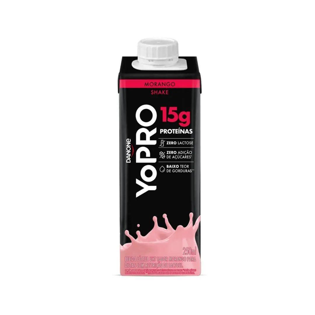 Yopro Bebida Láctea Uht Morango Danone 250 Ml - MEUBRASILONLINE
